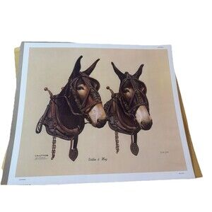 1981 Inflamed Limited Edition C.W. Vittitow Willie & Meg 564/1750 Signed Print